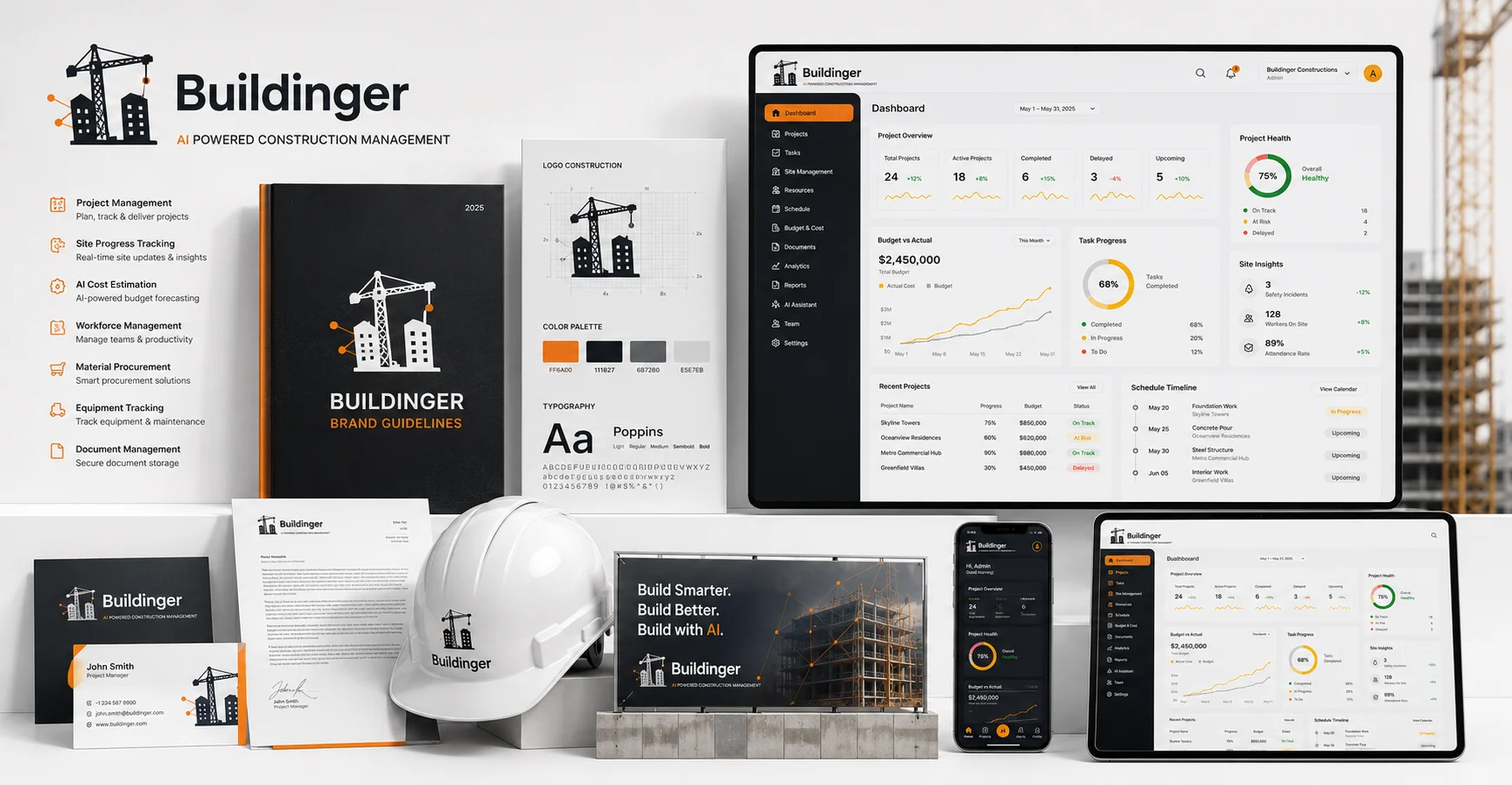 Buildinger - Light Dashboard